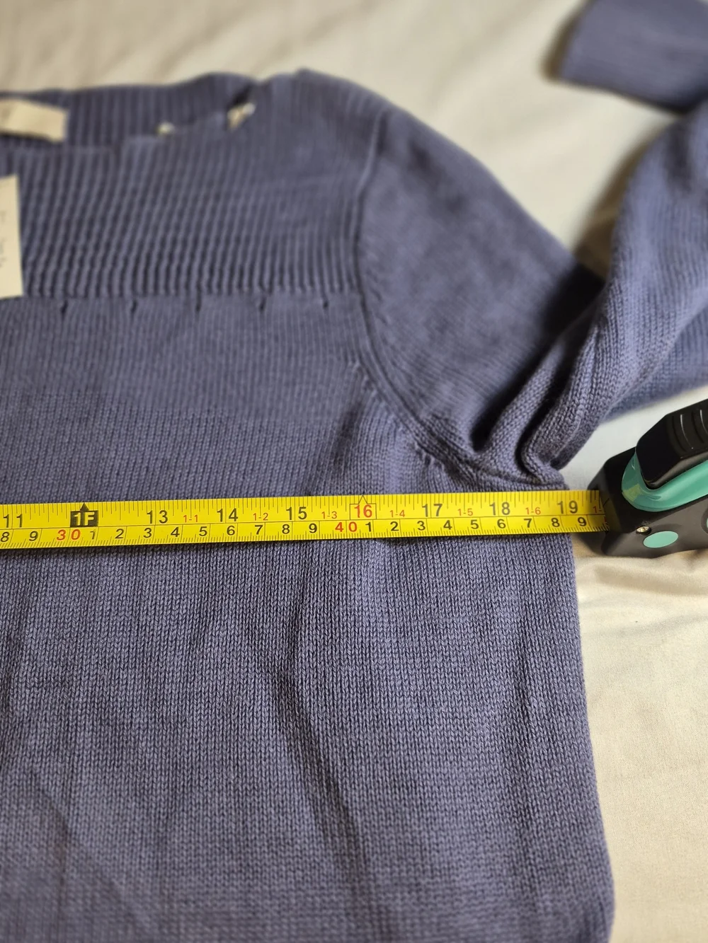 Classic Loft Women's Crewneck Sweater in Dusty Blue M